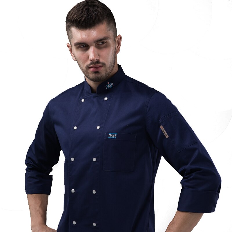 Restaurant mannen chef jas lange mouw kithchen bakkerij werkkleding winter restaurant uniform chef jas