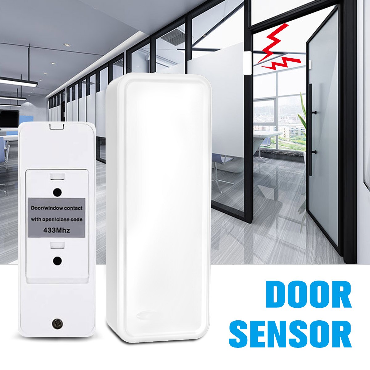 GS-WDS07 Home Security 433MHz Wireless Door Magnetic StripSmart Window Door Sensor Detector for Security Alarm Home System