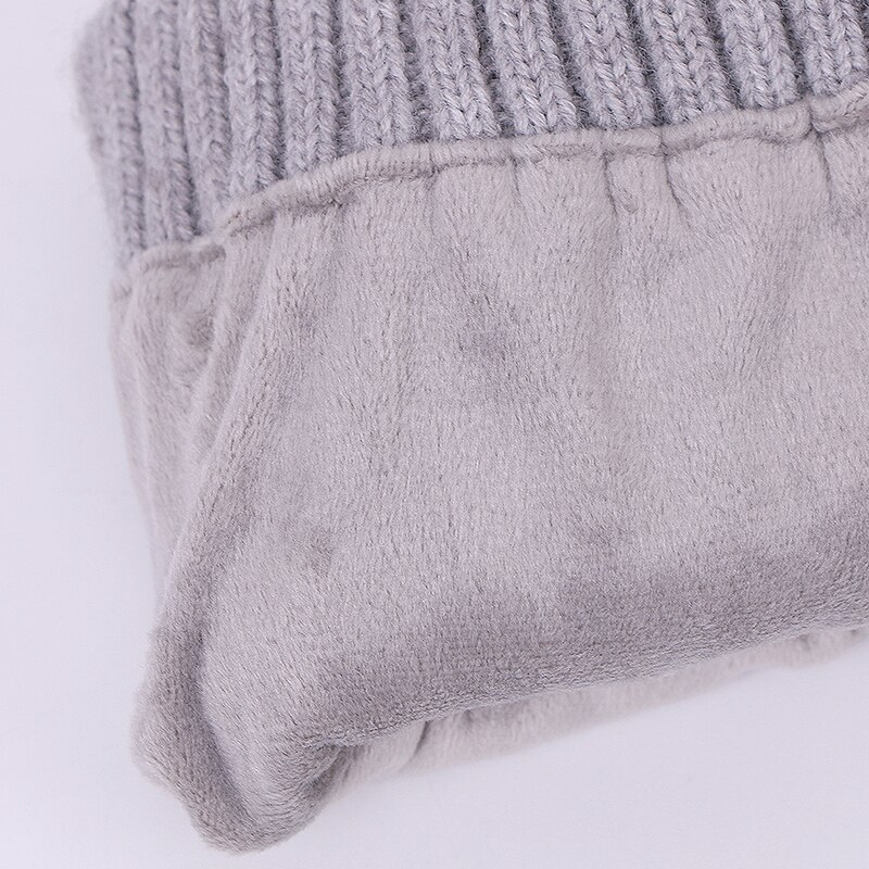 Bonnet et écharpe en fausse fourrure pour enfants, ensemble avec doublure, Bonnet et épais, couleur unie, automne, hiver