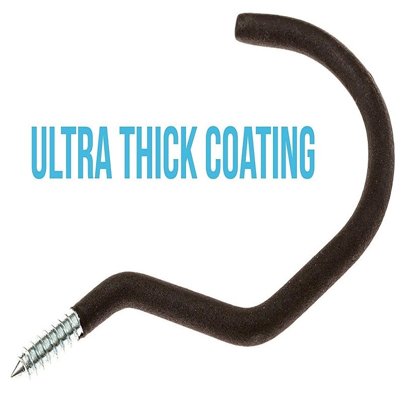 6Pcs/Set Bike Storage Hooks Heavy Duty Wall Bicycle Hanger For Garage Shed Garden Bicycle Mount Steel Hook Holder