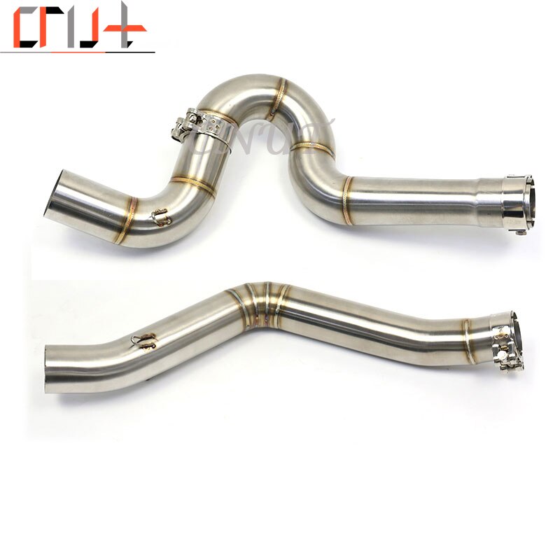 Midden Link Pijp Uitlaat Motorfiets Rvs Uitlaat Voor Benelli 502C 502X TRK502 Trk 502 Pit Bike