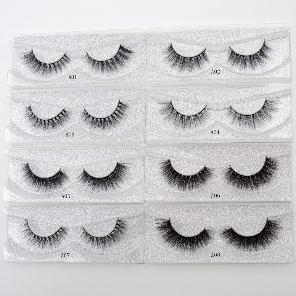 Visofree Mink Eyelashes Handmade False Eyelashes Crisscross 3D Mink Hair Lashes Beauty Eyelashes Wimpers for Makeup 21 Styles
