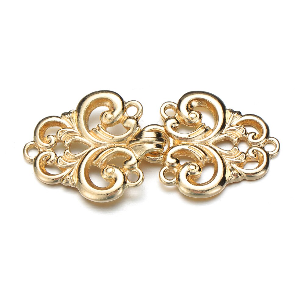 Jahrgang Strickjacke Clip Für Frauen zur Seite fahren Bluse Schal Clips Verschlüsse Schal Brosche Charme Zubehör: 2-Gold