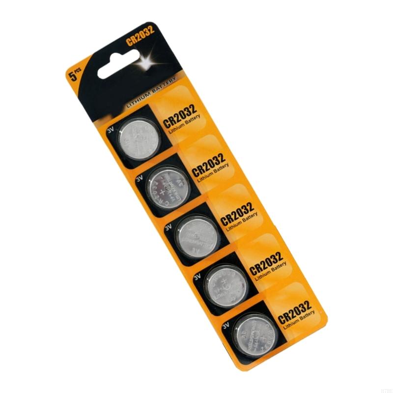 H7BE 5/10PCS CR2032 BOTTE CELULA BATERAGEM 3V DENSIDADE ENERGIA HIGH para eletrônicos