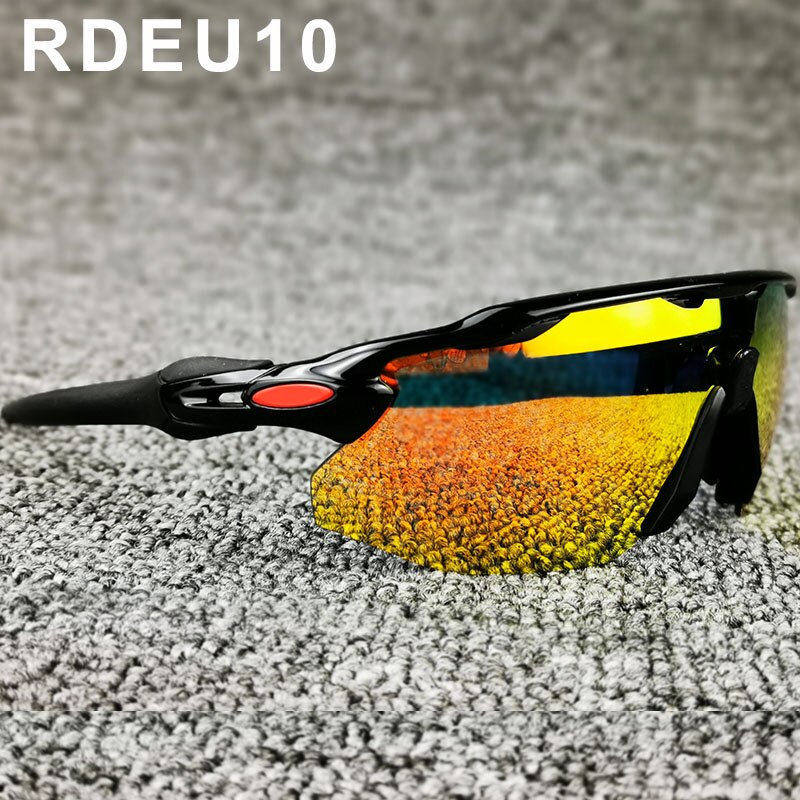 Gafas de ciclismo polarizadas para hombre, gafas de ciclismo, gafas de ciclismo, de montaña, gafas de sol para ciclismo, 4 lentes: RDEU10
