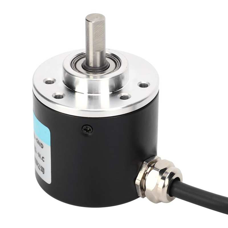 Photoelectric Encoder DC5‑24V Shaft Encoder ABZ 3‑Phase Encoder DC Incremental Encoder for Diverse Working Environment