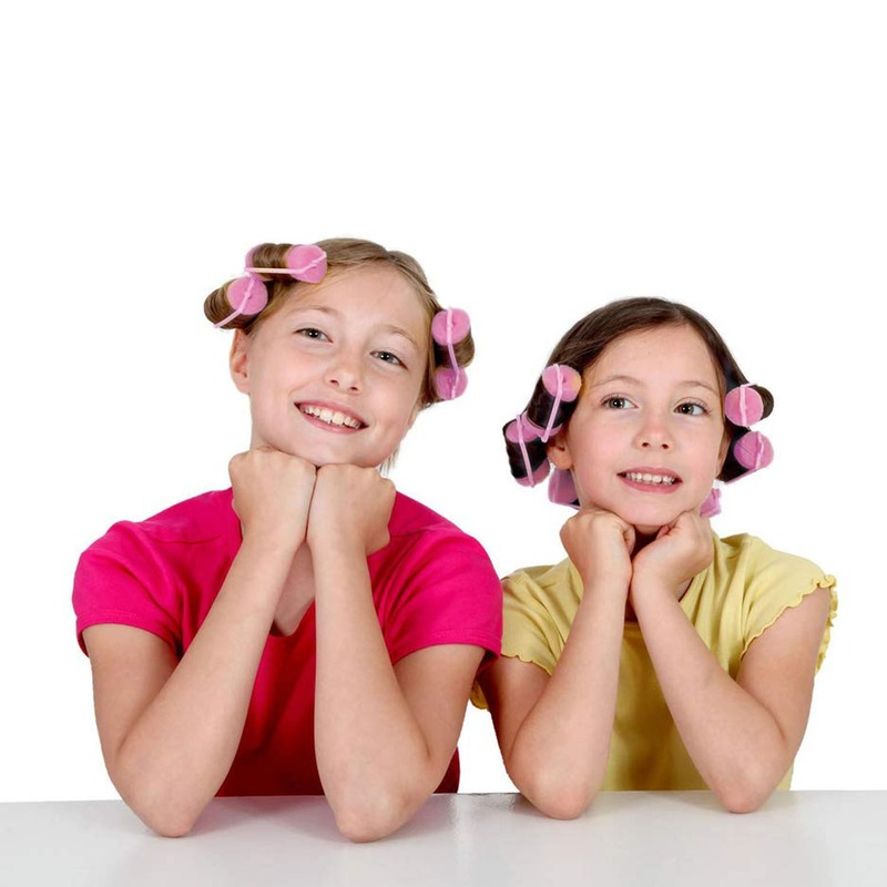 Cojín de espuma de esponja suave para el cabello, rulos rizadores de pelo para salón de peluquería, Kit de rizos DIY, herramientas de peinado para el hogar, 6-14 piezas