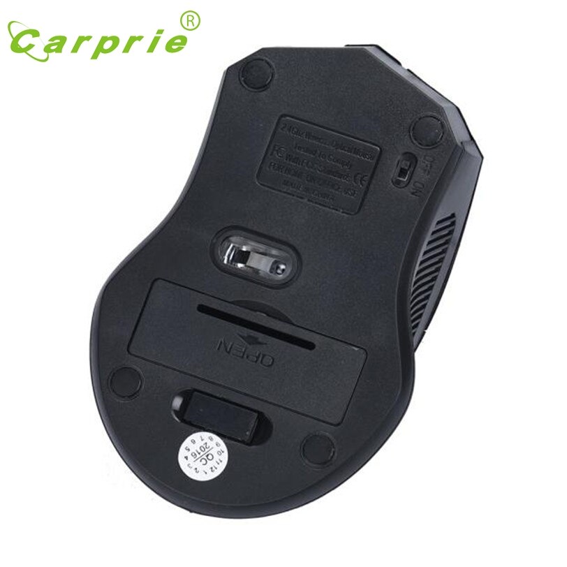 CARPRIE 2.4GHz Wireless Mouse Ergonomic Optical Mouse Cordless USB Receiver PC Computer Mice for Laptop QF28 Factory price