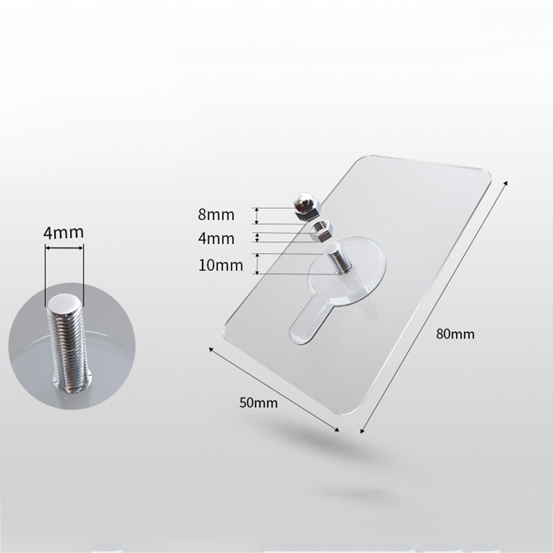 BASUPPLY 4 teile/los Punch-freies Schrauben Wand Haken Nagel Starken Klebstoff Montage Rack Anhänger Paste Schraube Stange Wand Haken