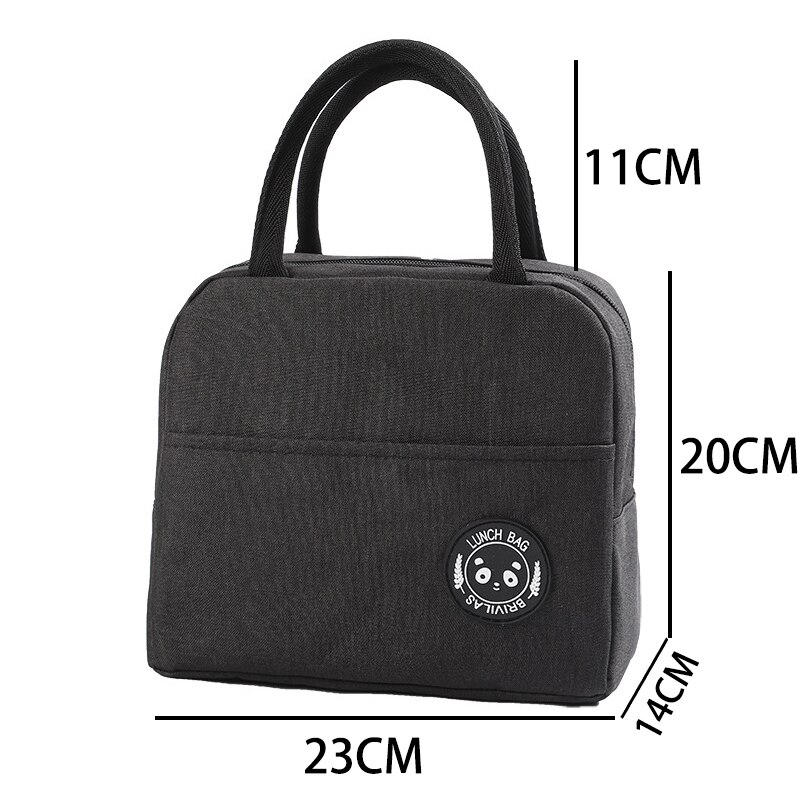 Stor termisk kjølebag piknik kjøler matboks camping matpakke kvinner barn matboks piknikkurv kjølebag til måltid: C -23 x 14 x 20