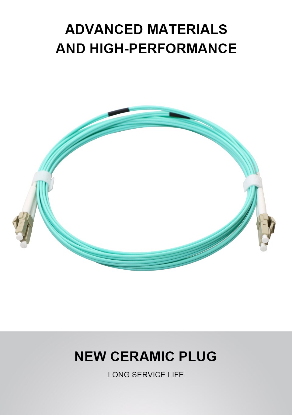 5PCS OM3 Optical Fiber Patch Cable LC-UPC to LC-UPC Duplex 2.0mm MM Jumper Fiber Optic Patch Cord