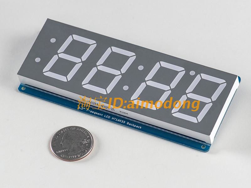 Red 1.2' 4 Digit 7 Seven Segment LED Display IIC for Arduino