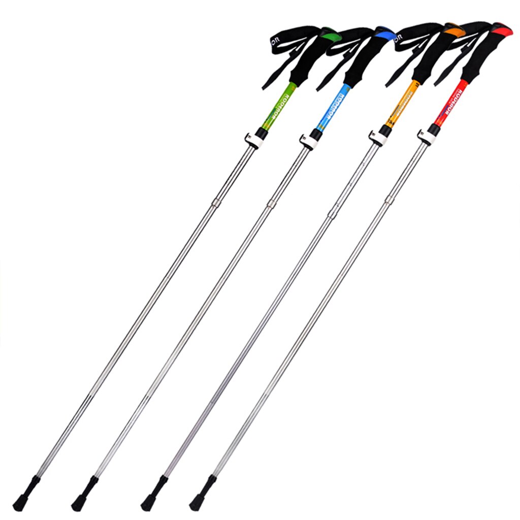 Trekking Poles Quick Adjust Poles Alpenstock with Comfort Grip Lightweight Anti Shock Carbon Fiber Hiking Sticks