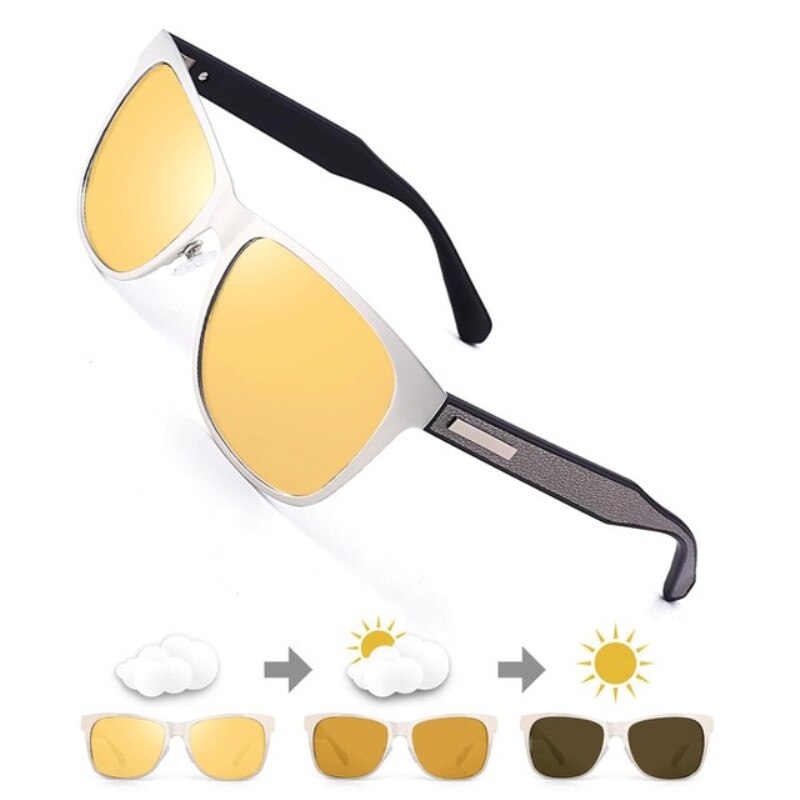 Fenchi mænd nattesyn briller polariseret gul anti-refleks linse solbriller kørsel nattesyn beskyttelsesbriller til bil vision nocturna: 2120 c 3