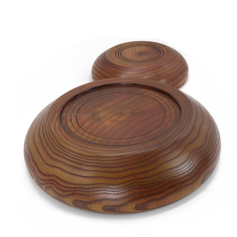 Saladier en bois massif grande taille fruits/Snack stockage Jujube 1pc vaisselle ustensiles amicaux