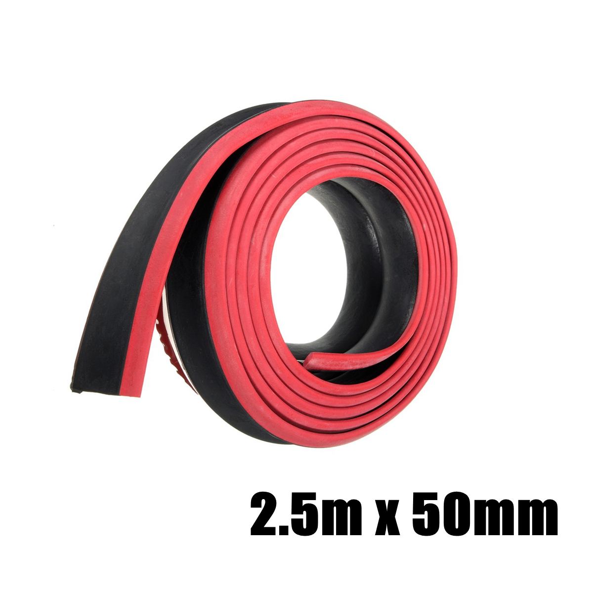 2.5m Anti-scratch Strip Car Front Bumper Protector Rubber Bumper Guards Lip Mouldings Splitter Chin Body Door Pedal Trim: F