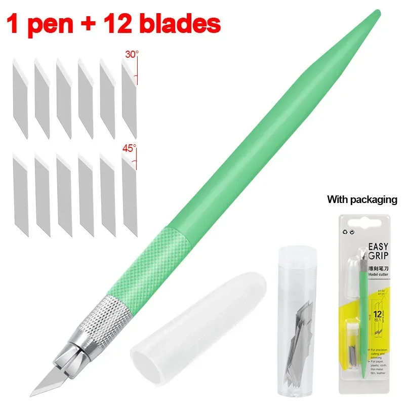 Craft Cutting Tools with Triangle Ruler 360 Degree Rotating Blade Scrapbooking Cutting Tool Art Utility Knife Pen Paper Cutter: VIOLET/紫罗兰
