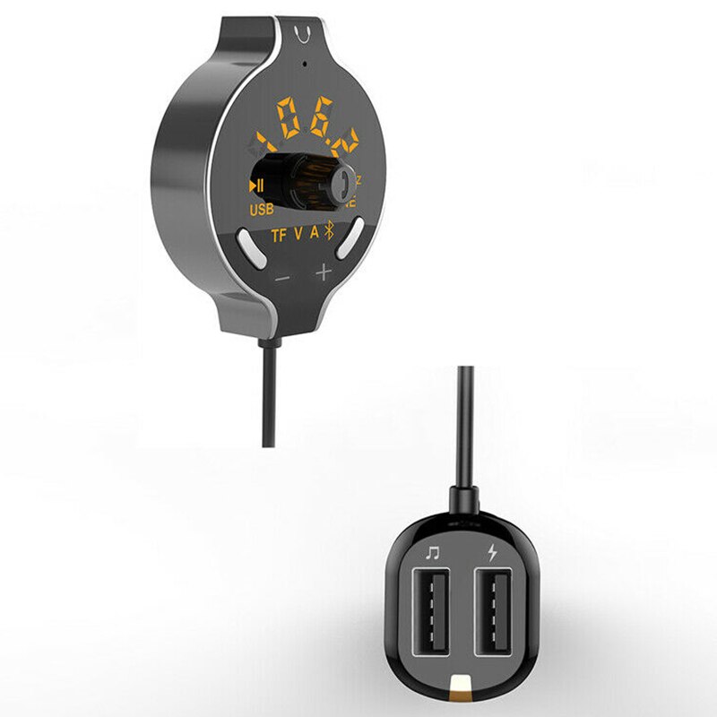 Q8S HD Multi-Function Car Bluetooth Hands-Free MP3 Player AUX Dual USB with Line