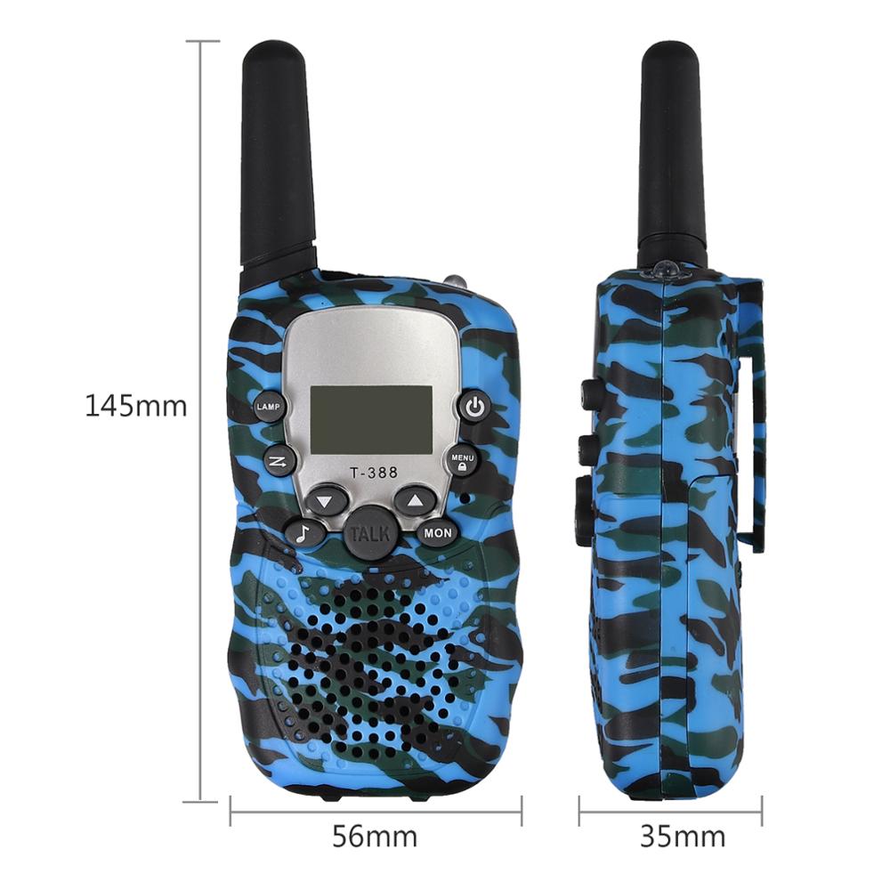 LiNKFOR T-388 Kid Walkie Talkie Kinderen Walky Talky 8 Kanaals Oplaadbare 2 Way Radio voor Jongen Meisje 3KM Draagbare walkie Talkies