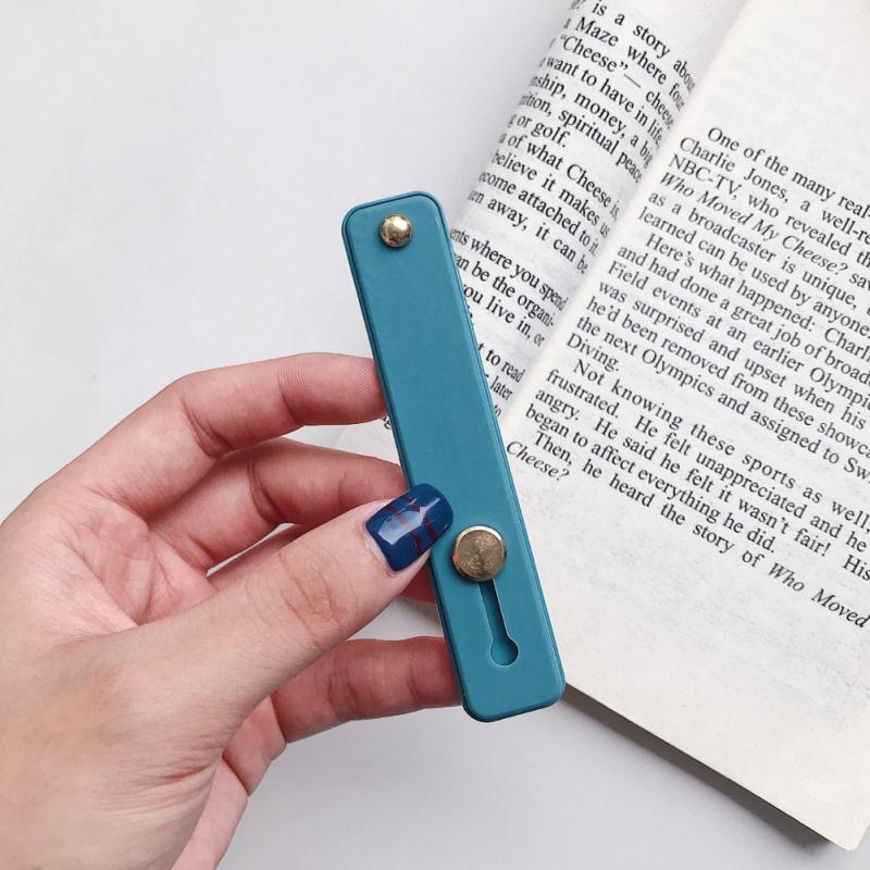 1PC Finger Ring Phone Holder Candy Plain Color Wrist Band Hand Band Finger Grip Push Pull Universal Mobile Phone Holder Stand: 15