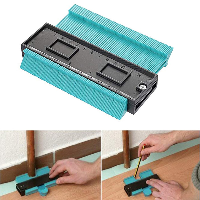 Kontur duplicering mätare snickare linjal verktyg mätning strålande linjal konturmätare markering kakel skär plattor laminat verktyg