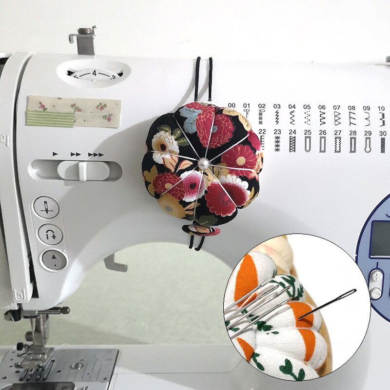 Pin Zak Naaimachine Pols Dual-Purpose Pin Kussen Pompoen Pols Speldenkussen Diy Kruissteek Borduren Naaien Gereedschap