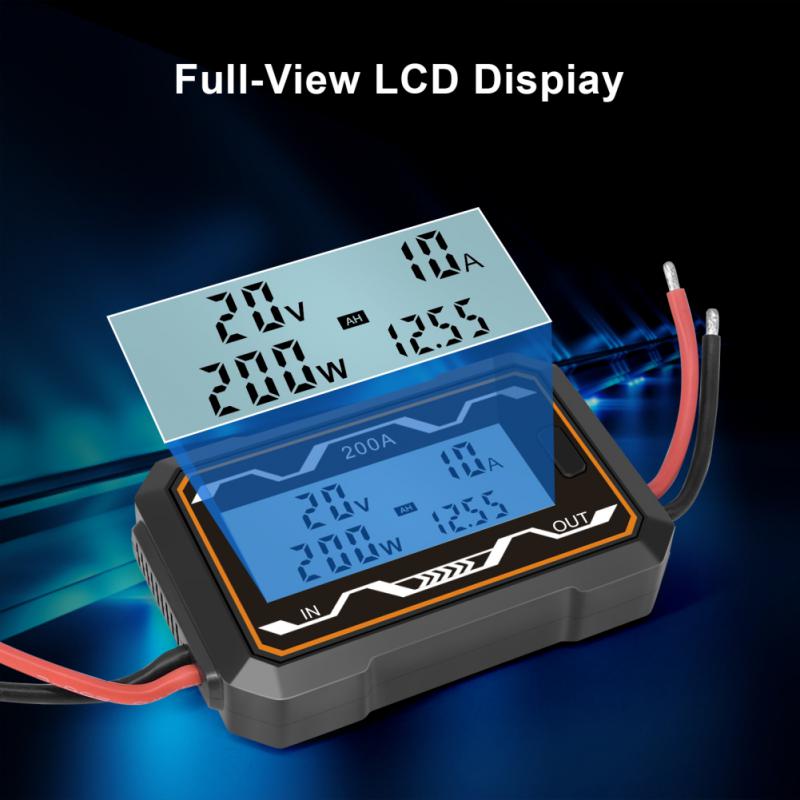 Digital DC 0-60V 200A Dc Power Meter Watt Meter Power Analyzer High-precision Watt Meter And Power Analyzer Electrical Instrume