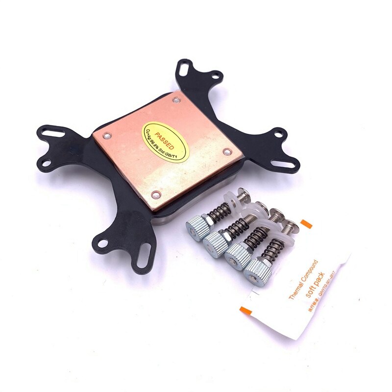 Computer CPU Water Cooler 50mm Transparent Cover Cooling Block for AMD PC Water Cooling