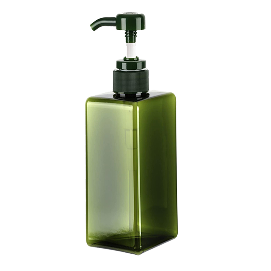 Etiquetas impermeables para champú, dispensador de jabón, pegatina para botella, ducha, Baño: 650ml green