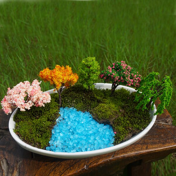 Fairy Tuin Bomen Miniatuur fairy Tuin Accessoires-accessoires Mini tuin miniaturen-terrarium supply