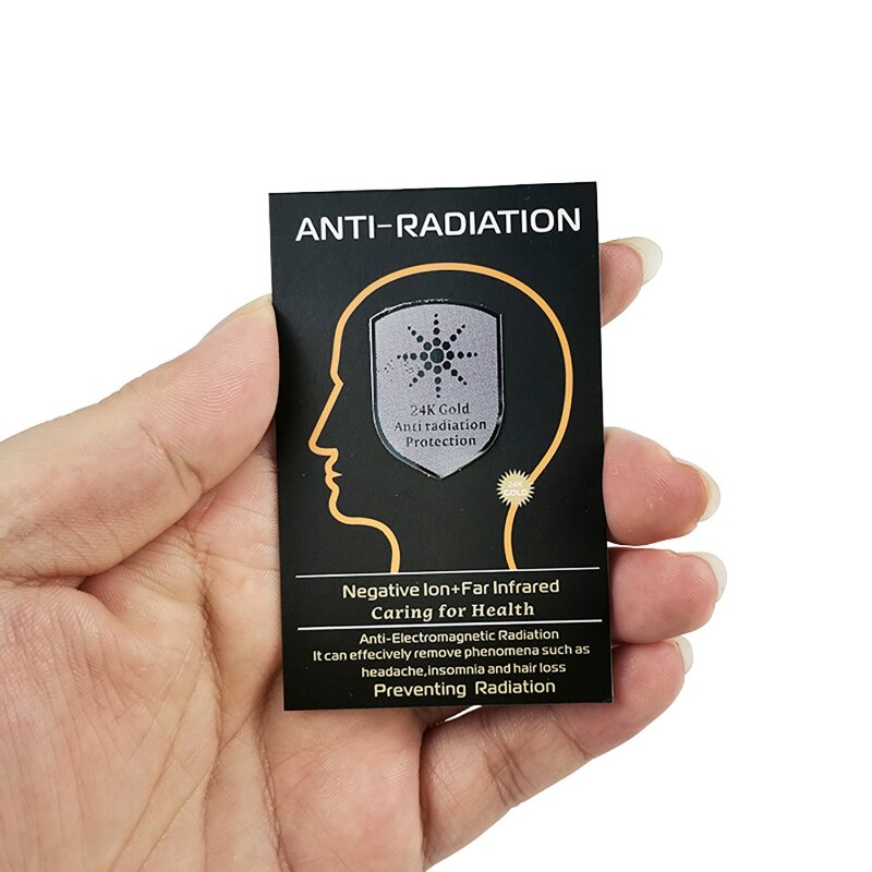 R9JA Anti-radiation Mobile Phone Stickers EMF Protection Shield 24k Gold Sunflower