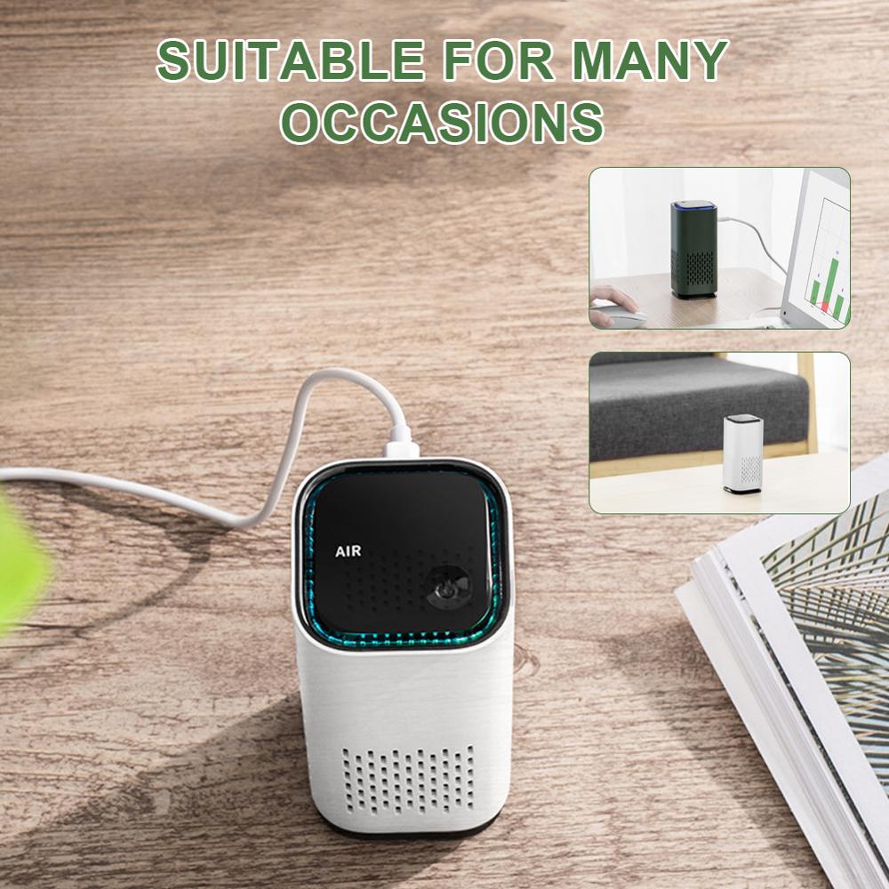 Car Air Purifier Cleaner Negative Ion USB Mini Home Vehicle Air Cleaner Remove Formaldehyde Air Purifier Car Accessories