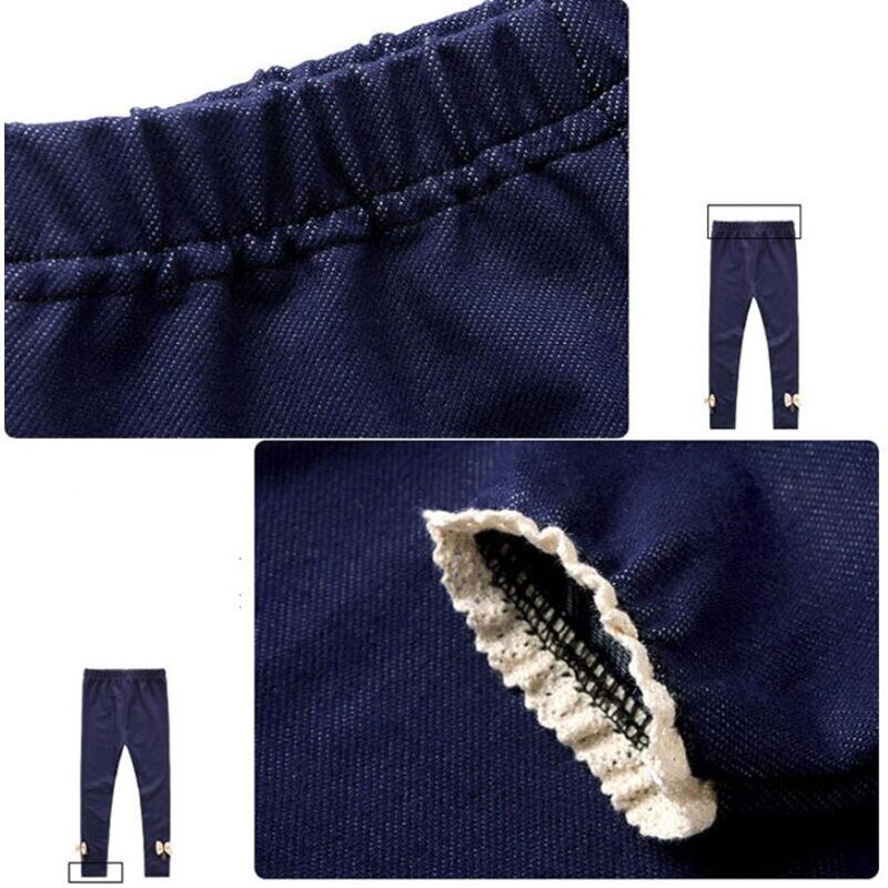 LZH Winter Herbst freundlicher Bogen Spitze Hosen Für Mädchen Samt Gepolsterte Gamaschen freundlicher Hosen Für Mädchen Kleidung 3-10Y