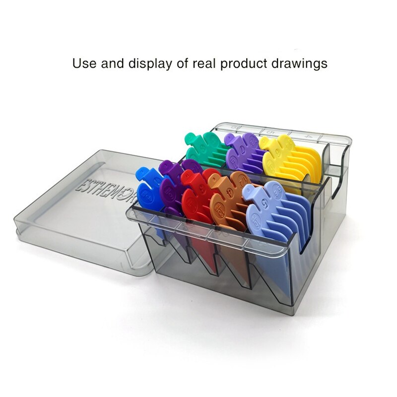 Hair Clipper Guards Guides 8 Color Coded Cutting Guides,for All Wahl Clippers(with Box)