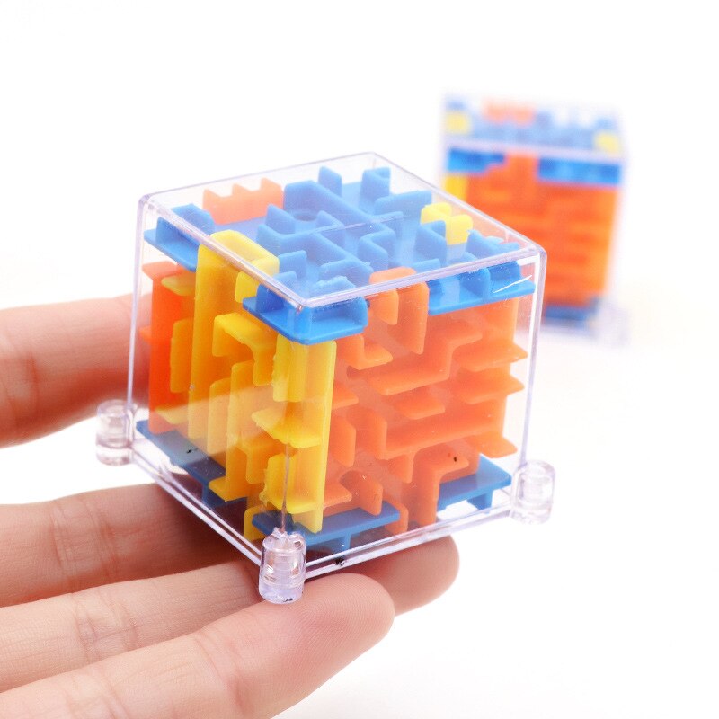 mini 3D przestrzenne puzzle zabawka labirynt ręka futerał na grę skrzynka zabawa gra trenująca mózg wyzwanie zabawki bilans edukacyjne zabawki dla dzieci