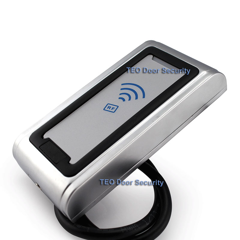 Ip68 rfid-läsare metall åtkomstkontrollläsare  wg26 wg34 metallskal utomhus applicerad rfid-kortläsare