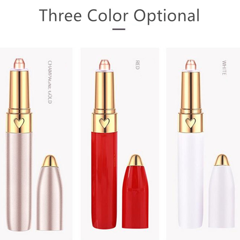 Mini depiladora eléctrica recargable por USB para cejas, afeitadora de labios y cara, 40 #1016