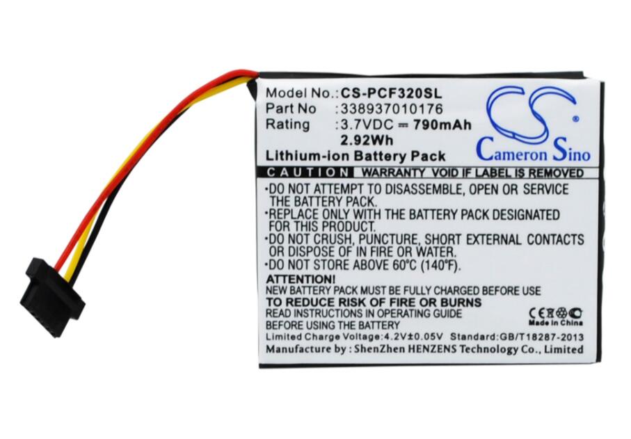 cameron sino 790mah battery for PIONEER AVIC-F310BT AVIC-F320BT 338937010176 GPS, Navigator Battery