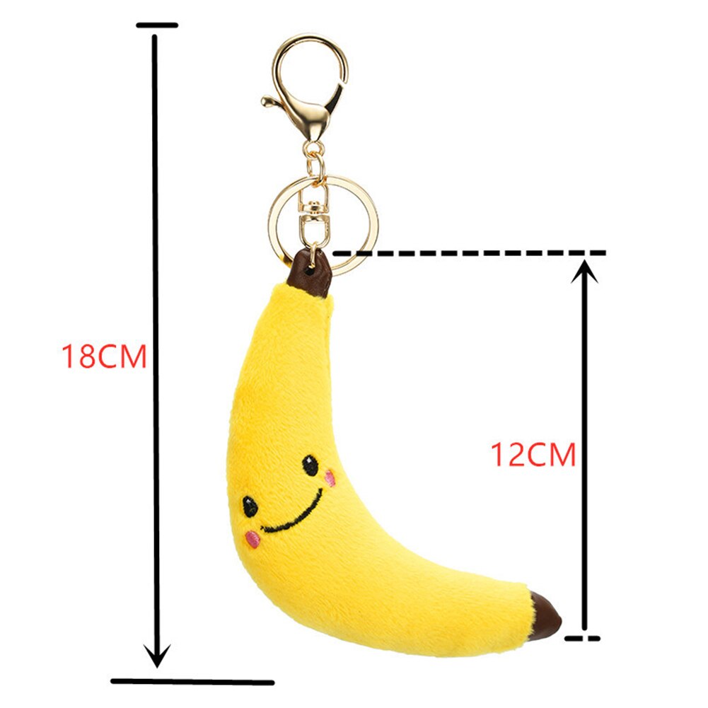 Śliczne owoce jabłko pluszowe lalki wisiorek brelok klucz uchwyt pierścieniowy torba telefon dekoracje dzieci edukacyjne zabawki dla dzieci prezenty