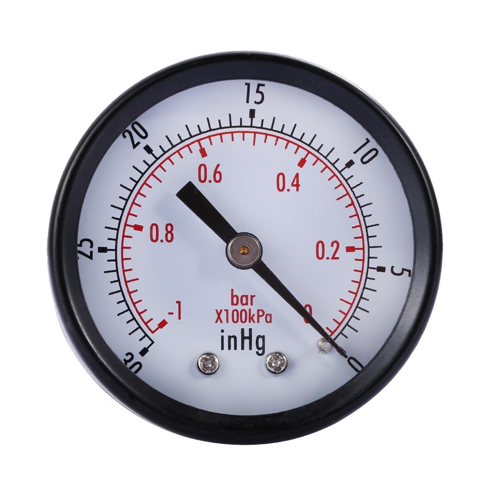 Droog Utility Vacuüm Manometer 1/8 "Npt Mini Dial Air Vacuüm Manometer Meter Stabiele Prestaties Druk Gage Dubbele Schaal