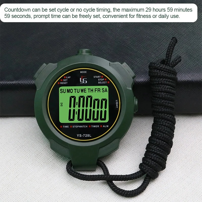 30h cronômetro portátil de bolso, precisão 0.01s, profissional, digital, esportivo, temporizador lcd, cronómetro, ferramentas