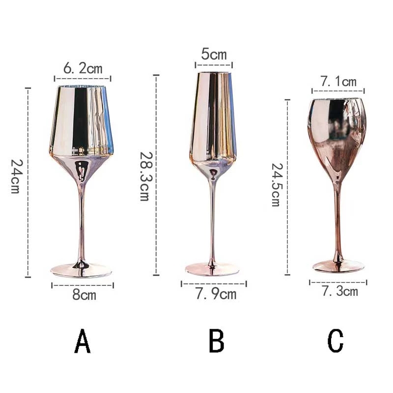 Champagner Flözehn Gläser Kristall Rose Gold Wein Glas Saft Trinken Cocktail Becher Hochzeit Party Ehe Wein Küche Getränk
