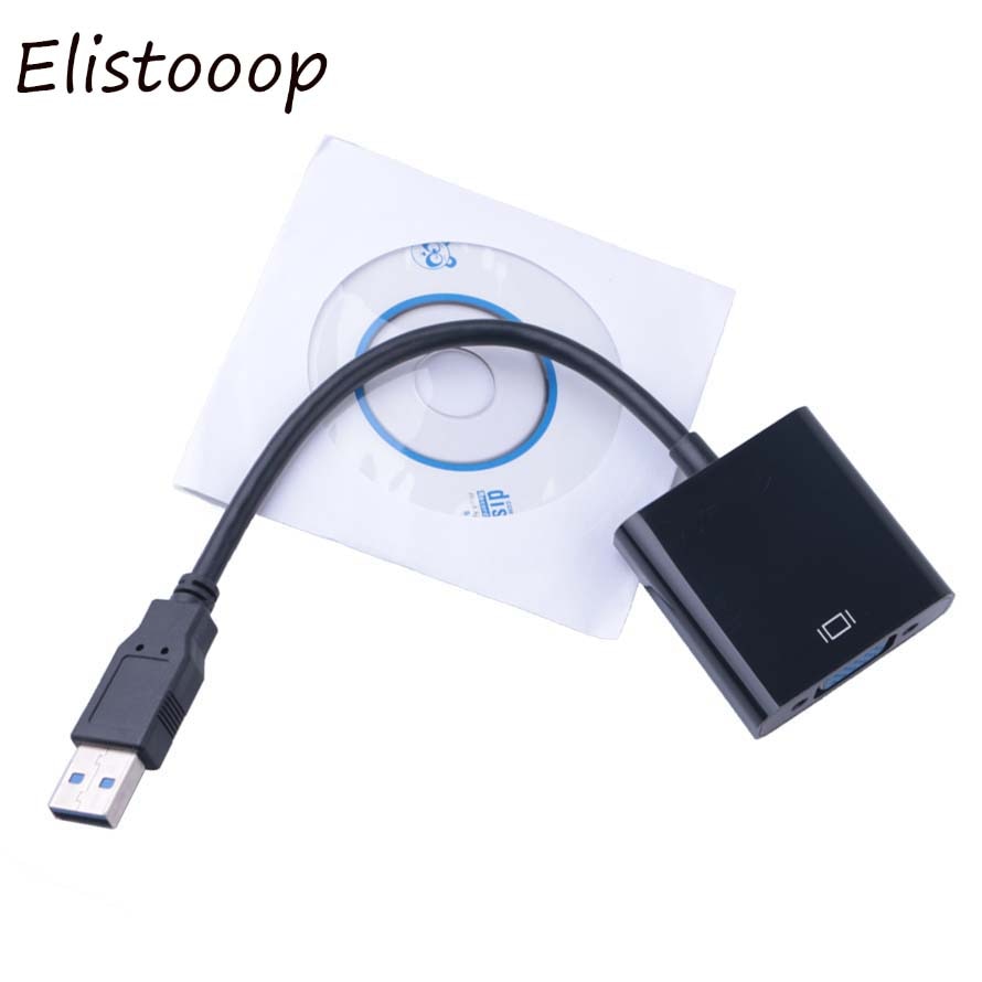 1080P USB 3.0 to VGA Multi-Display Video Graphic External Cable Adapter Wire for laptop DVD PC Monitor Projector HDTV