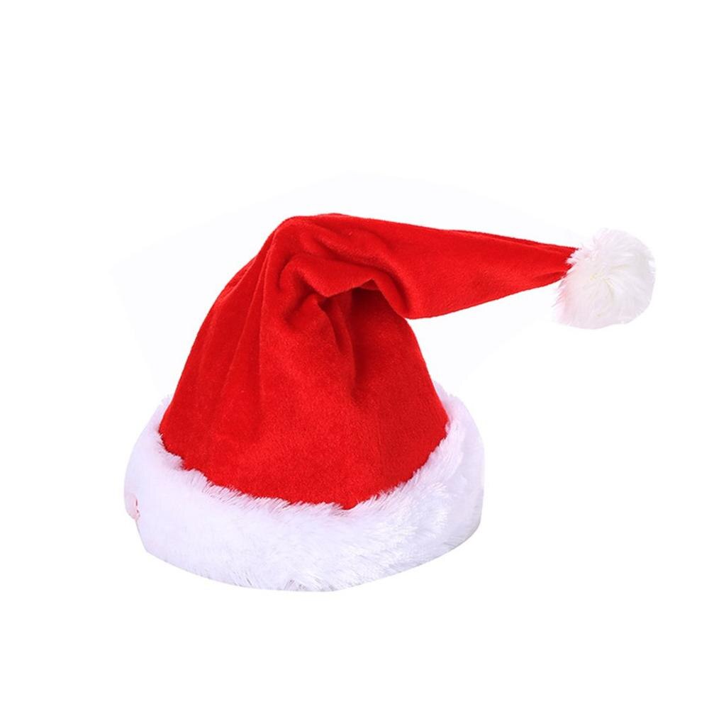 Elektrisk musik bomuld jul hat dekorere batteri dejlige børns elektriske legetøj jul