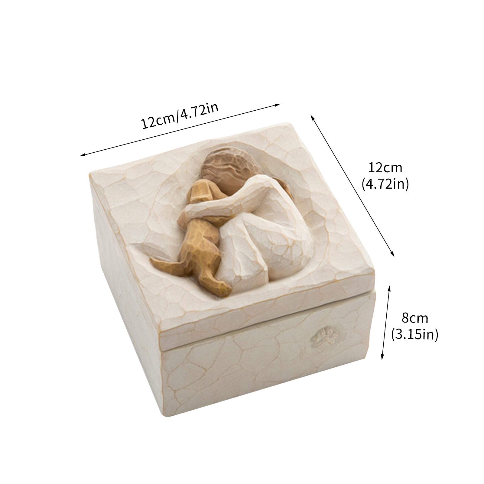 Couple Jewelry Box Unique Modern Valentine's Day Container