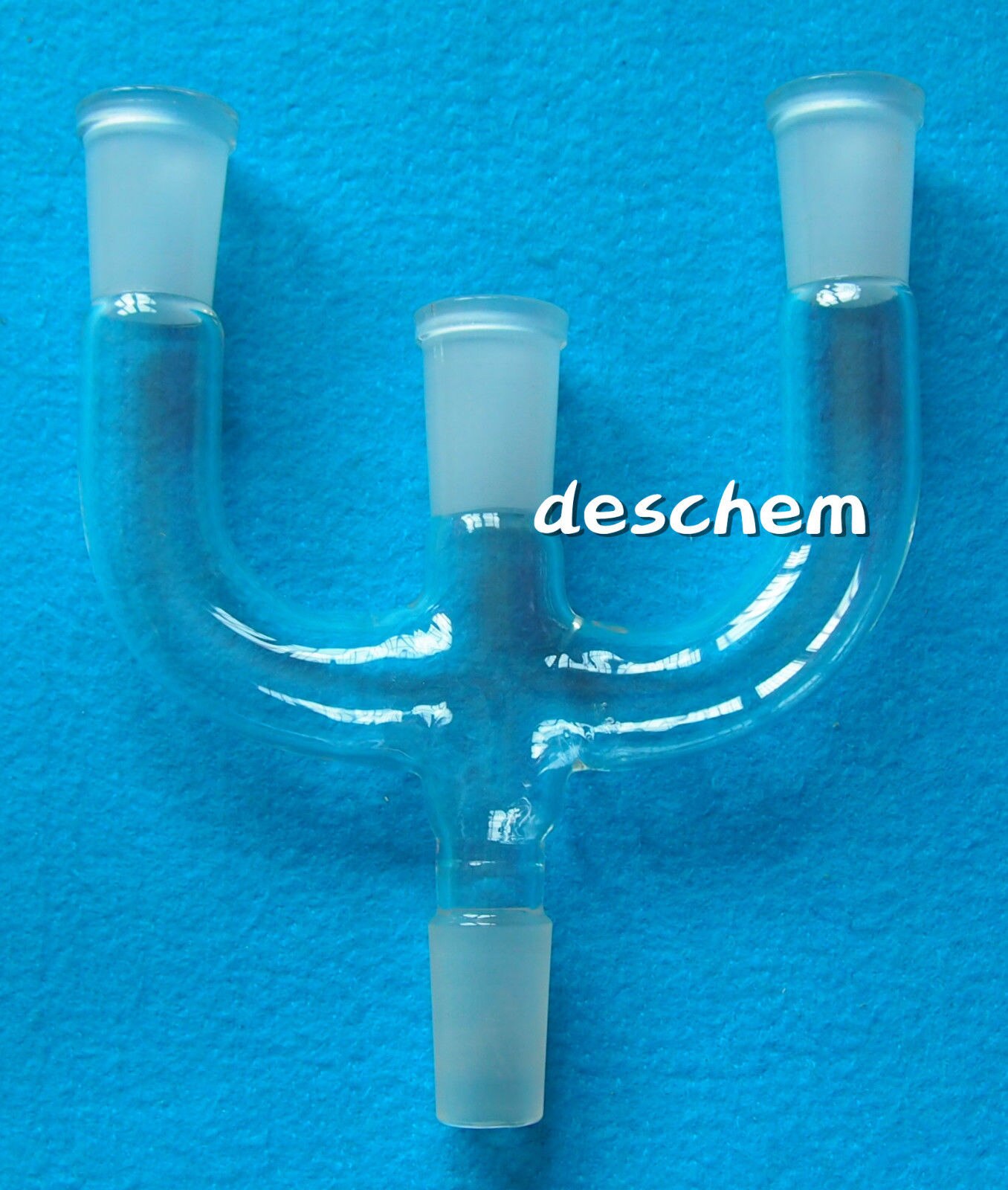 Adaptateur de Claisen en verre modifié, appareil à 4 voies pour la verrerie de laboratoire de chimie, 24/40