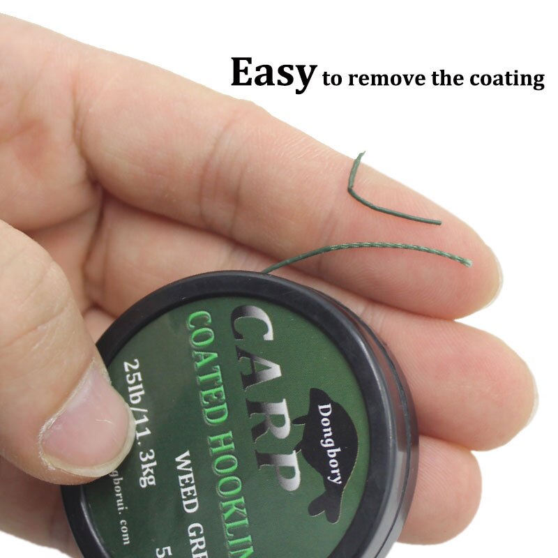 5m coating hook hook carp fishing line 8 strand braided line hook drill rig carp fishing tackle for carp fishing equipment