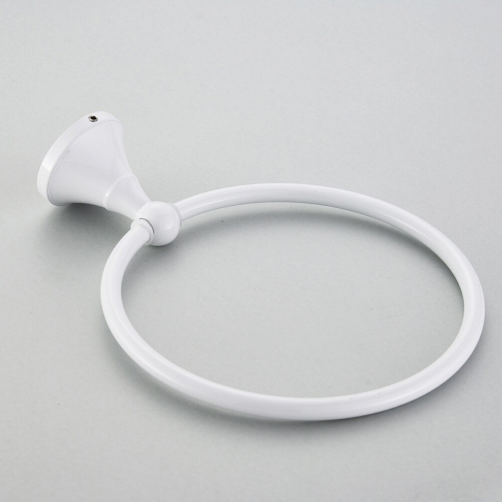 1pc handdoekringen aan de muur gemonteerd wit hangend huishoudelijk handdoekrek handdoekhouder handdoekhouder voor toilet keuken badkamer