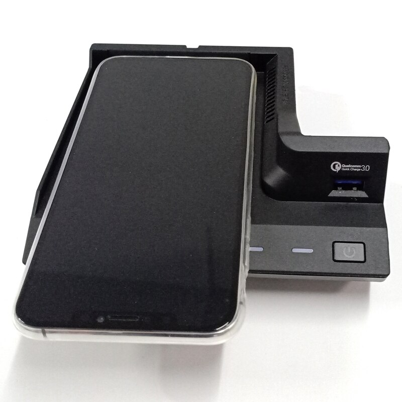 Car QI Wireless Charging Phone Charger Charging Case Accessories for Mercedes Benz AMG C63 GLC C Class
