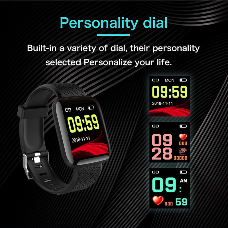 Smart Watch Men Blood Pressure Heart Rate Monitor Milanese Stainless Steel Smart Wristband Sport Fitness tracker Smart watch+Box